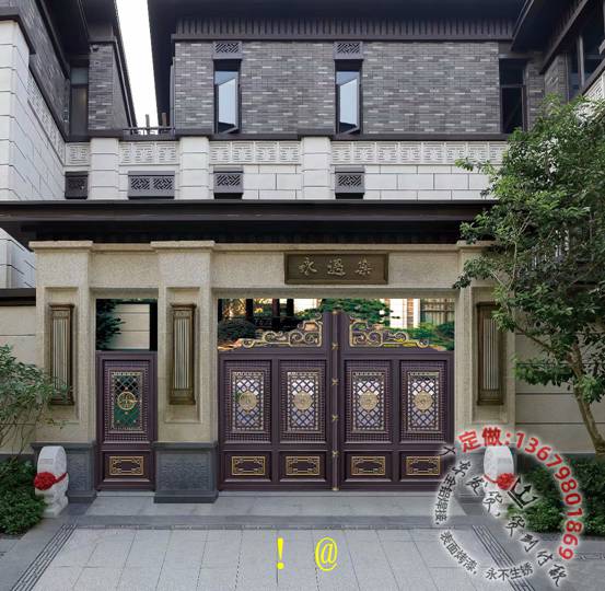 别墅大门_铝艺大门_庭院大门_乡村大门_住宅大门_院子大门